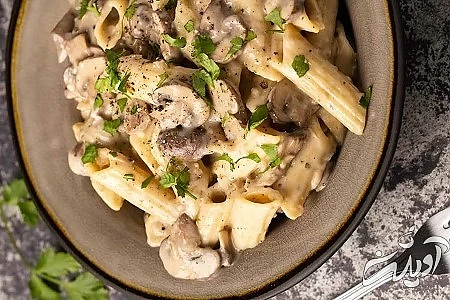 طرز تهیه پاستا با سس قارچ طرز تهیه انواع غذا با قارچ, انواع غذا با قارچ, دستور پخت انواع غذا با قارچ